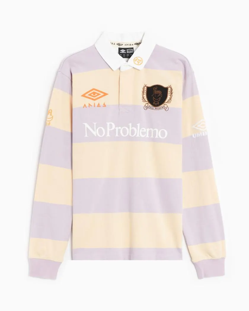 Aries x Umbro Screen Print Rugby Men's Long Sleeve Polo
