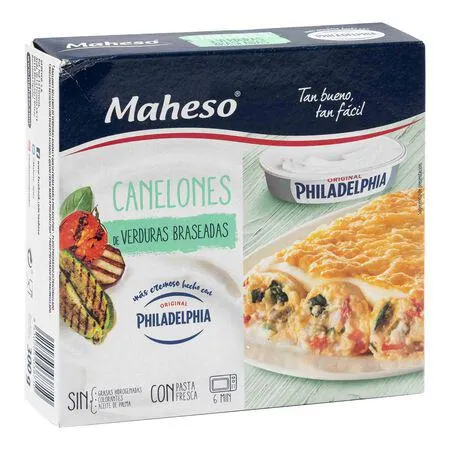 Canelones Maheso verduras braseadas 300g