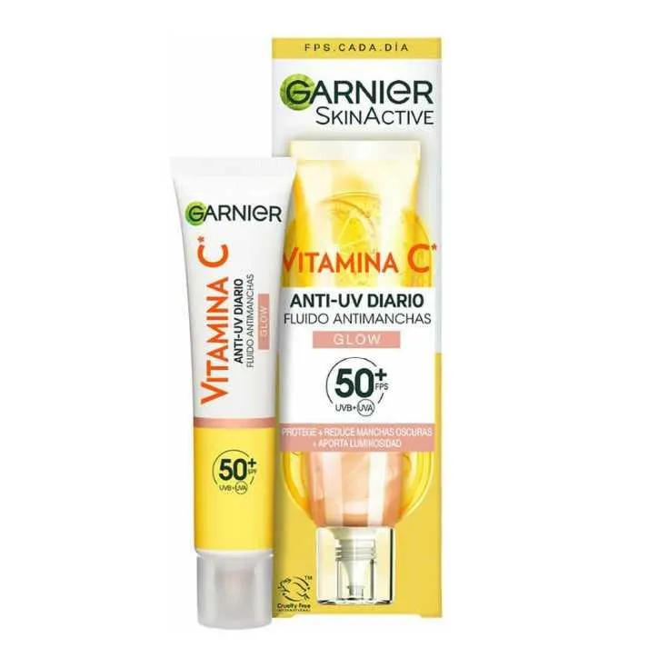 GARNIER SKIN VIT.C UV FLUID ILUMINADOR SPF50