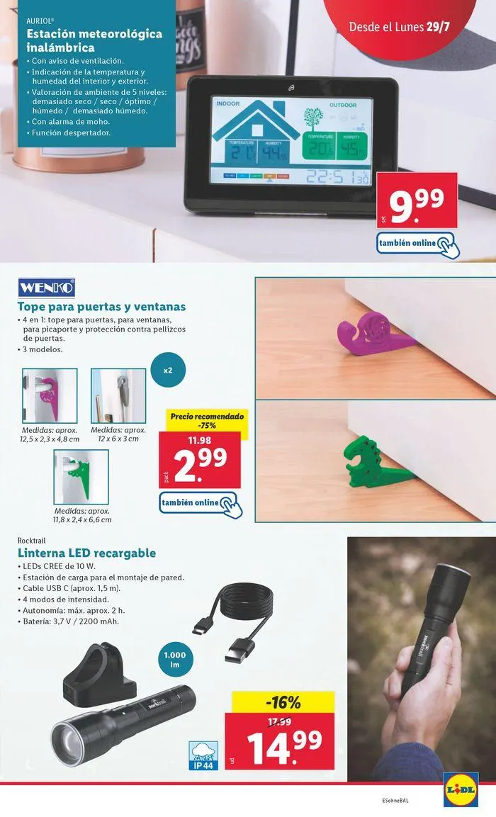 Catálogo de  ¡Bazar Lidl! 29 de julio al 4 de agosto 2024 - Página 7