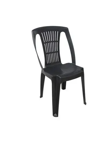 Silla Resina Monobloc Stella Sin Brazos Stella Antracita Saturnia