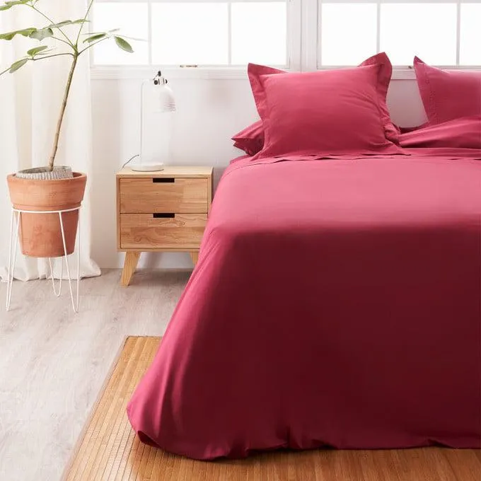 Funda Nórdica Algodón - Basic Granate