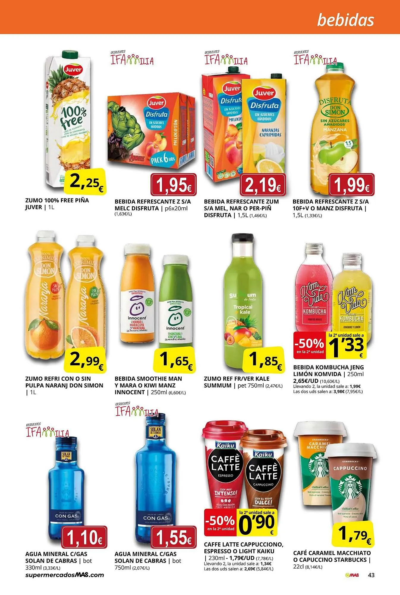 Catálogo de Folleto Supermercados MAS 29 de agosto al 30 de septiembre 2025 - Página 43