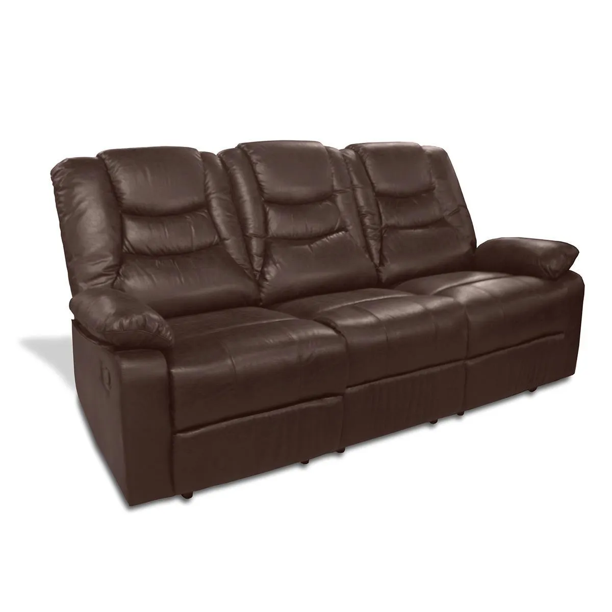 SOFA RECLIN KOM 3P MARRON