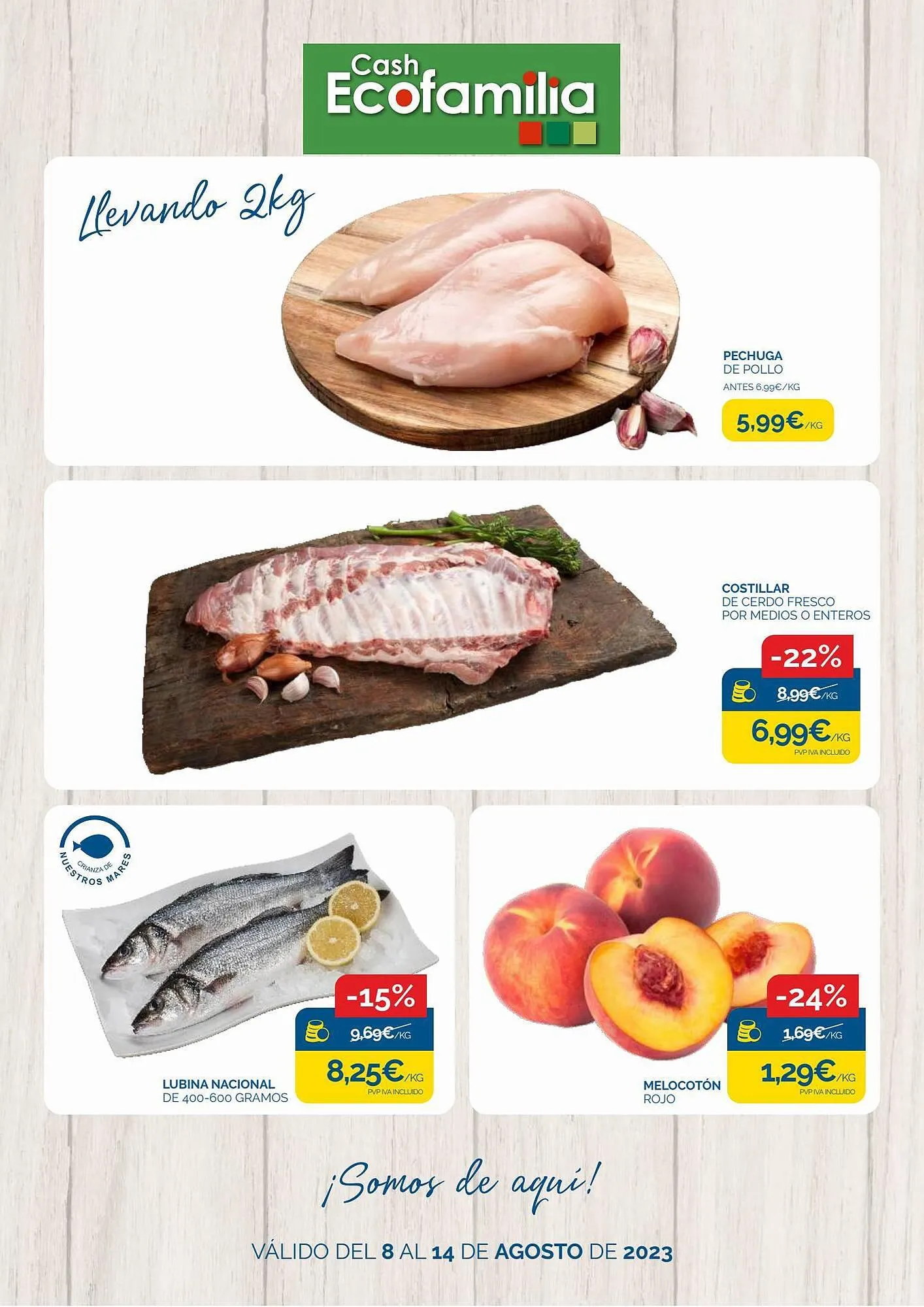 Catálogo de Folleto Cash Ecofamilia 8 de agosto al 14 de agosto 2023 - Página 1