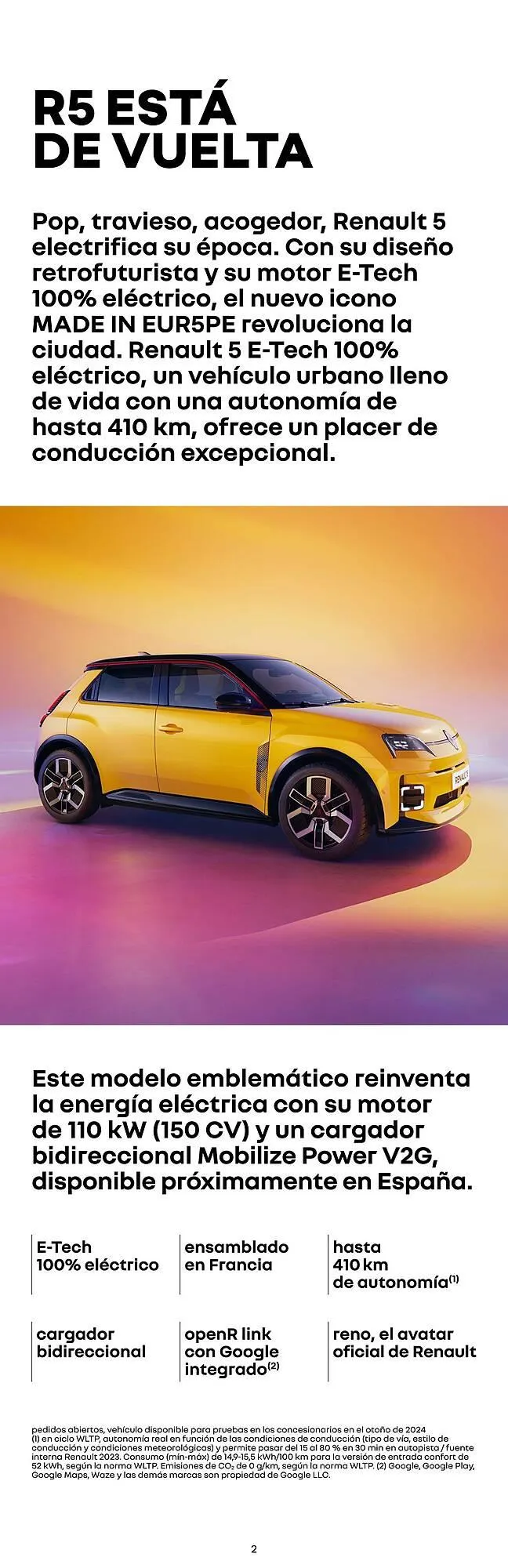 Catálogo de Folleto Renault 5 e-tech 5 de septiembre al 5 de septiembre 2025 - Página 2