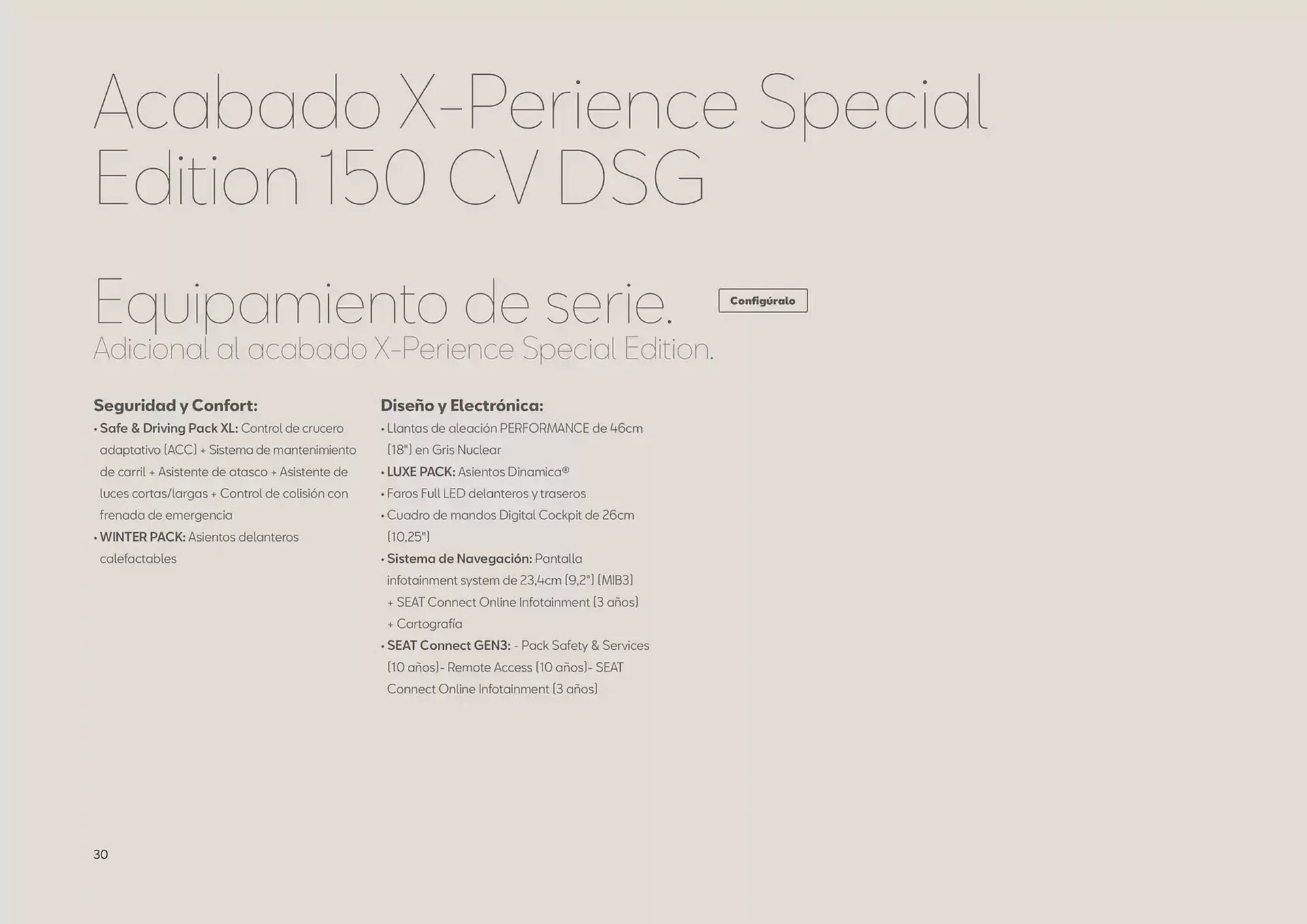 Catálogo de Folleto SEAT 22 de noviembre al 31 de julio 2025 - Página 30