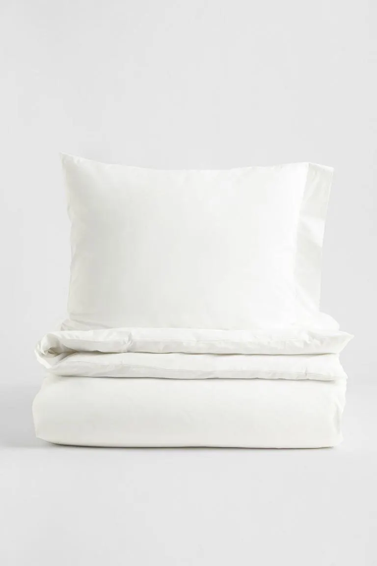 Funda nórdica individual en percal de algodón