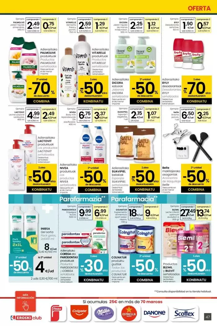 Catálogo de AUKERA OFERTA EROSKI CENTER 10 de abril al 29 de abril 2025 - Página 47