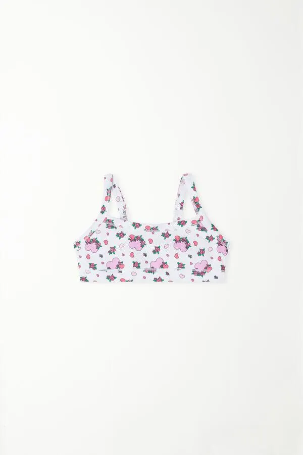 Brasier Niña Basic de Algodón Estampado