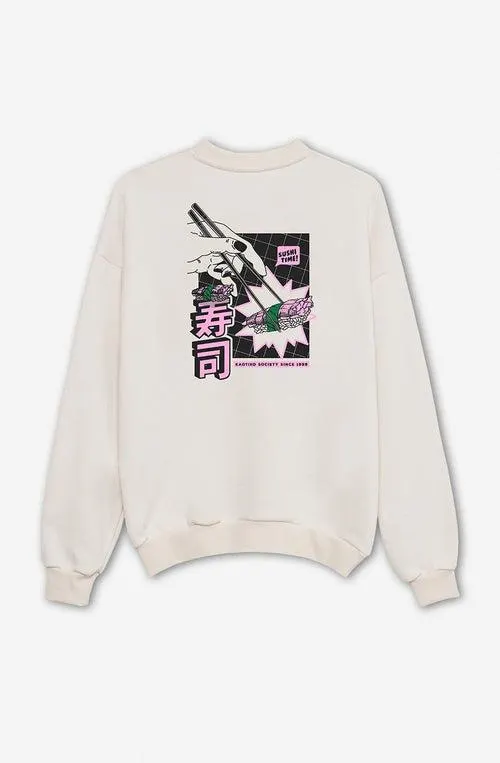 Sushi Time Organic Ivory Sweatshirt