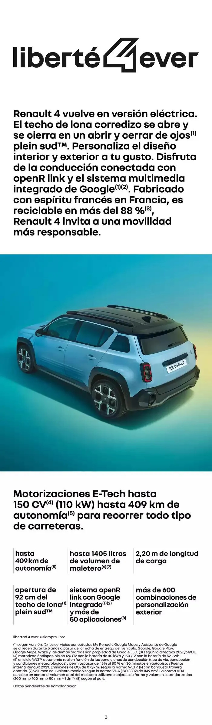 Catálogo de Renault 4 E-Tech Eléctrico 15 de mayo al 15 de mayo 2026 - Página 2