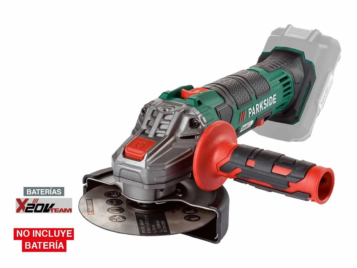 Amoladora angular recargable 20V