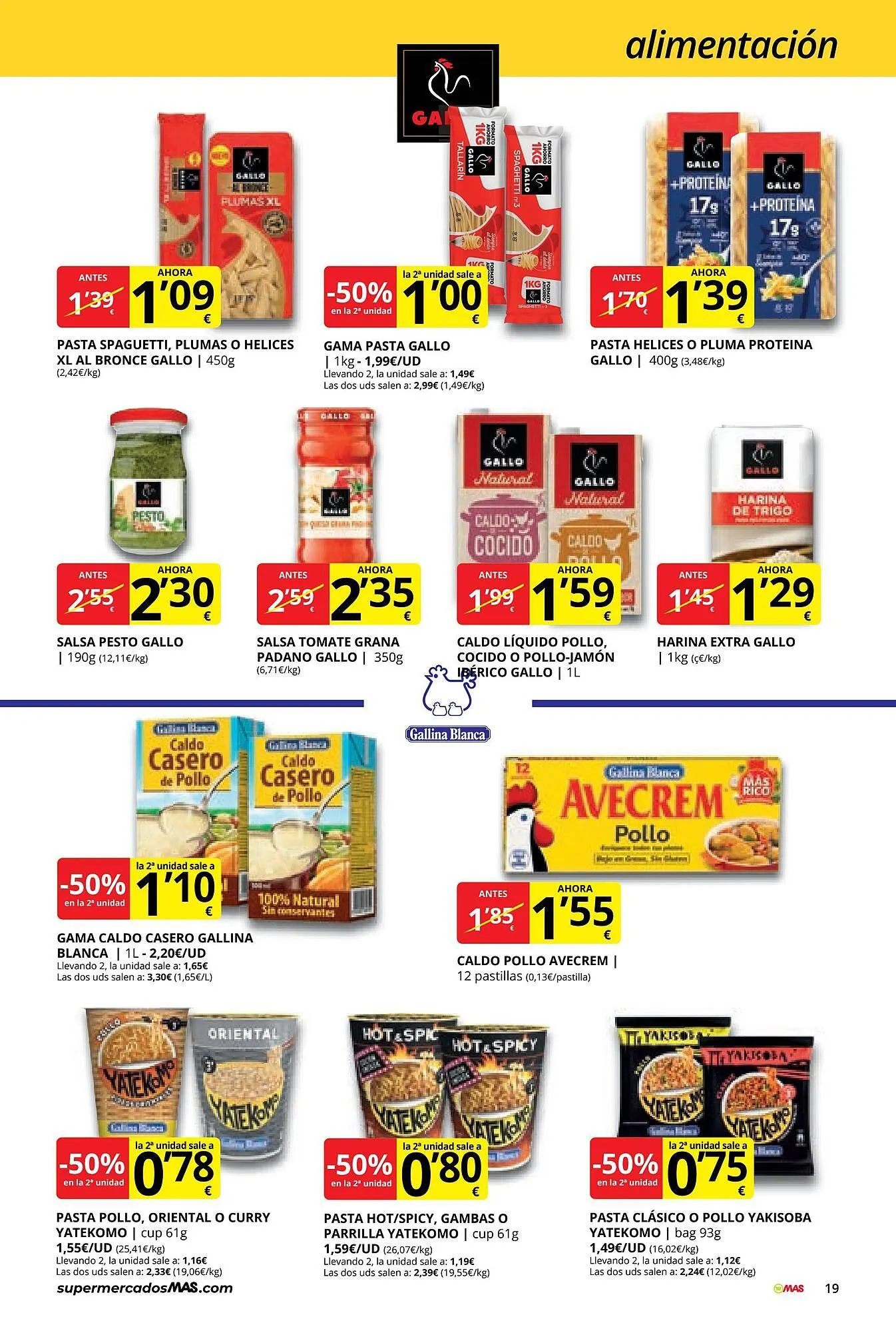 Catálogo de Folleto Supermercados MAS 3 de marzo al 26 de marzo 2026 - Página 19