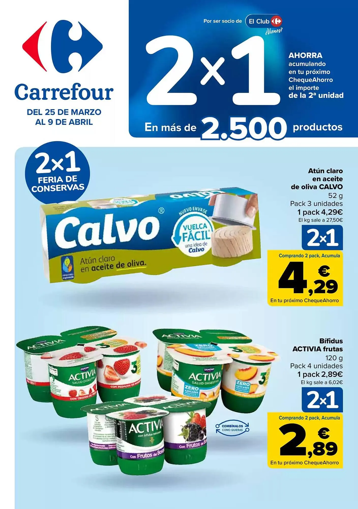 Catálogo de Folleto Carrefour 25 de marzo al 9 de abril 2025 - Página 1