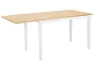Mesa de comedor extensible LOUISIANA Marrón claro 120/160 cm 75 cm Madera