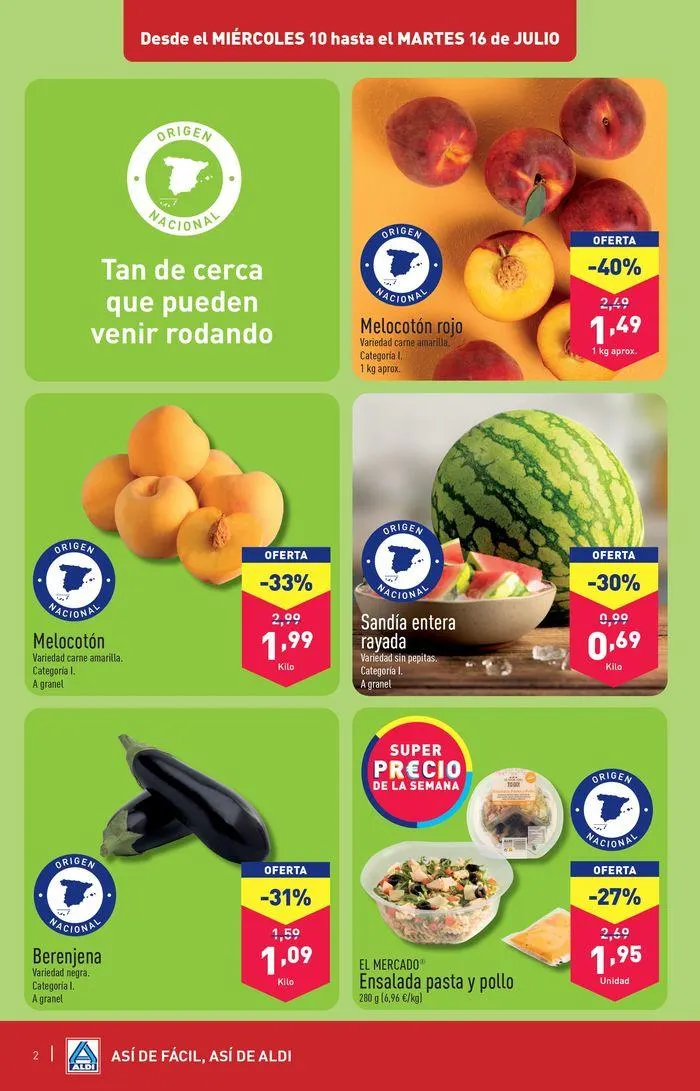 Catálogo de ¡Así de fácil, así de Aldi! 10 de julio al 16 de julio 2024 - Página 2