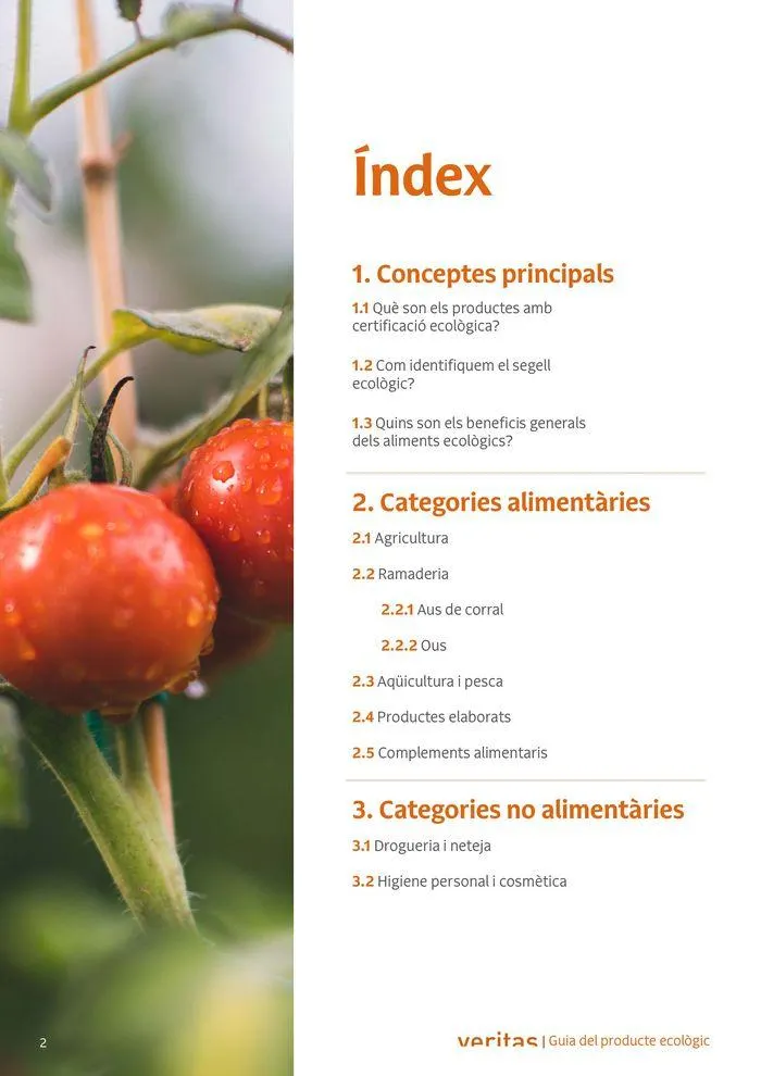 Catálogo de Veritas ABC productes ecològics 2 de septiembre al 31 de diciembre 2024 - Página 2