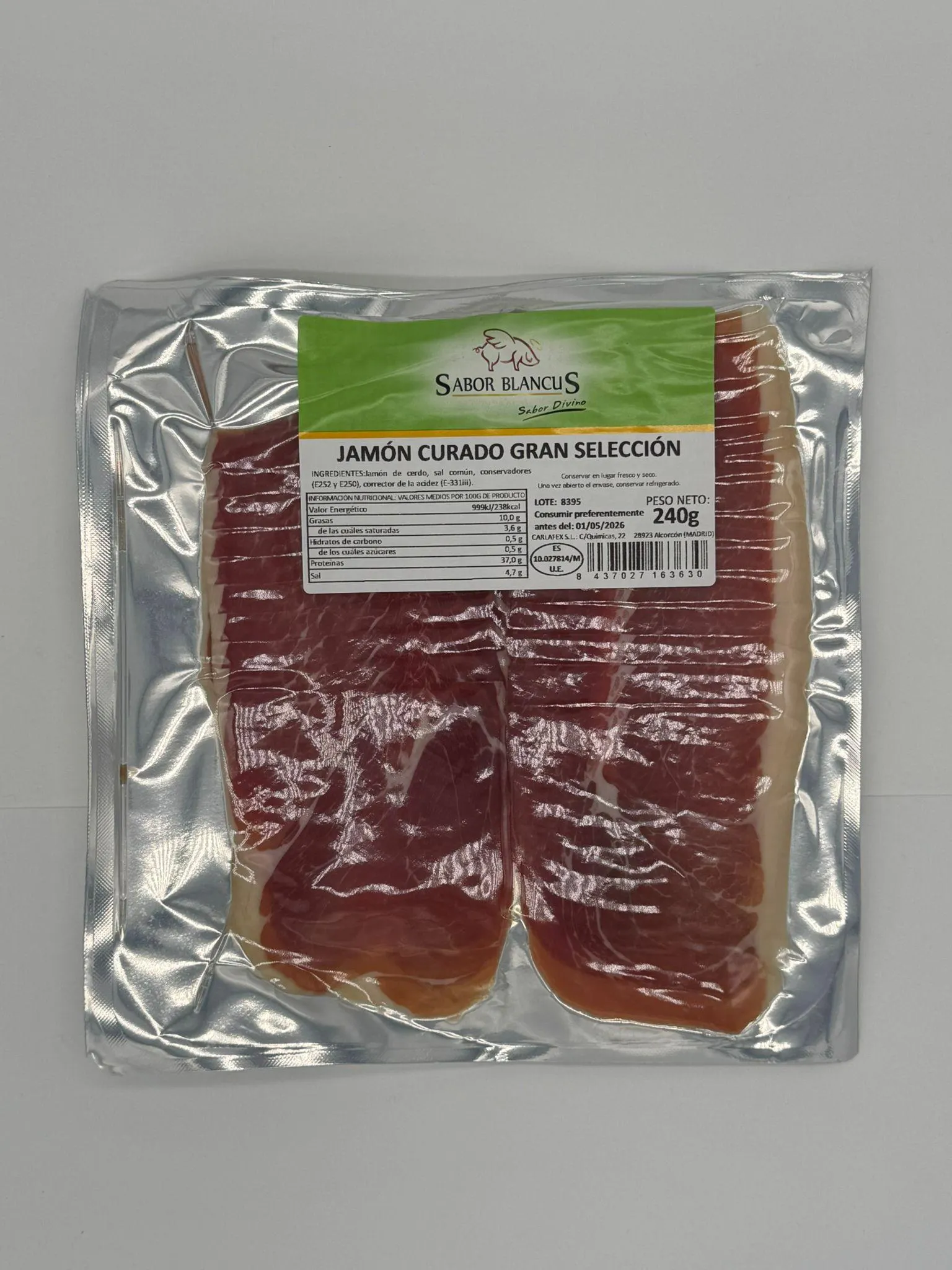 JAMON CURADO GRAN SELECCION 240G