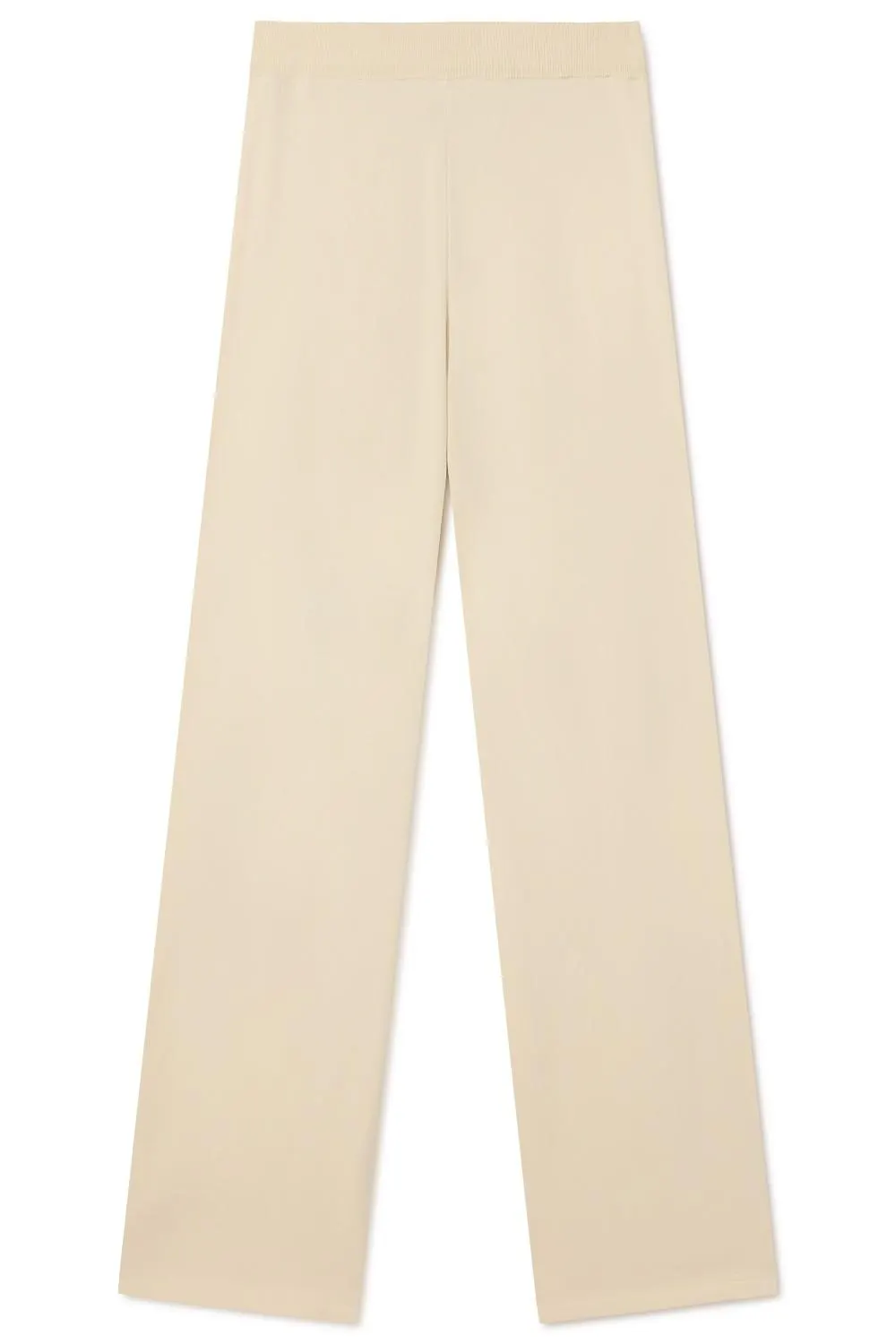 Pantalones anchos de punto