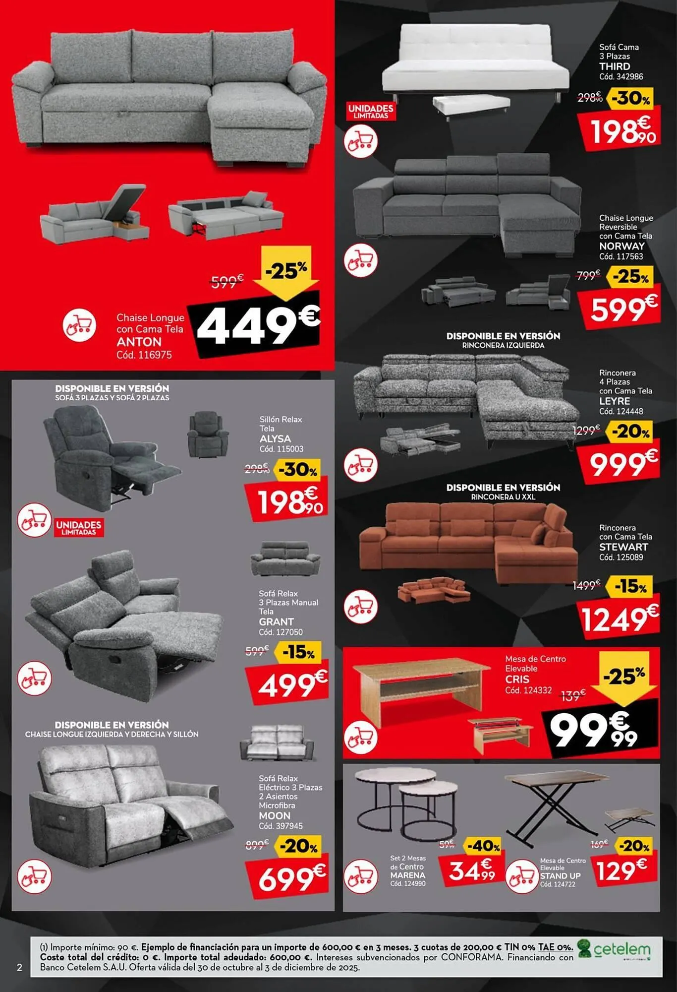 Catálogo de Catálogo Conforama 30 de octubre al 3 de diciembre 2025 - Página 2