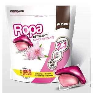 Detergente con Suavizante ropa Flopp 30 cápsulas