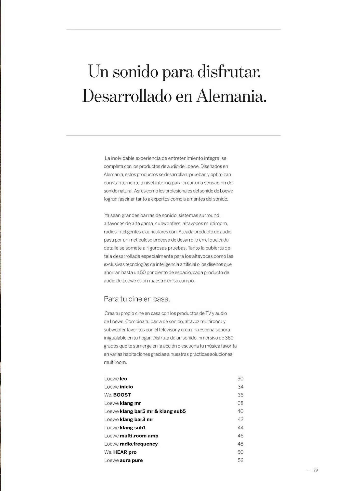 Catálogo de Folleto Loewe 23 de enero al 31 de diciembre 2026 - Página 29