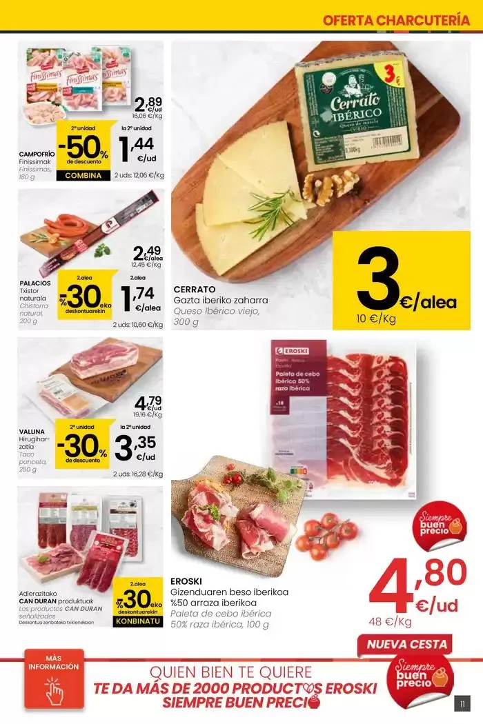 Catálogo de AUKERA OFERTA HIPERMERKATUAK EROSKI 2 de mayo al 13 de mayo 2025 - Página 11