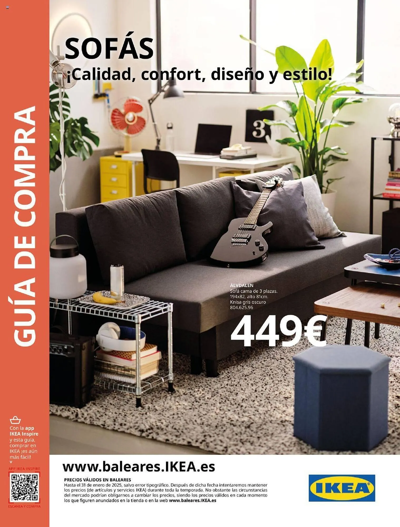 Catálogo de Folleto IKEA Sofás 4 de septiembre al 31 de enero 2025 - Página 1