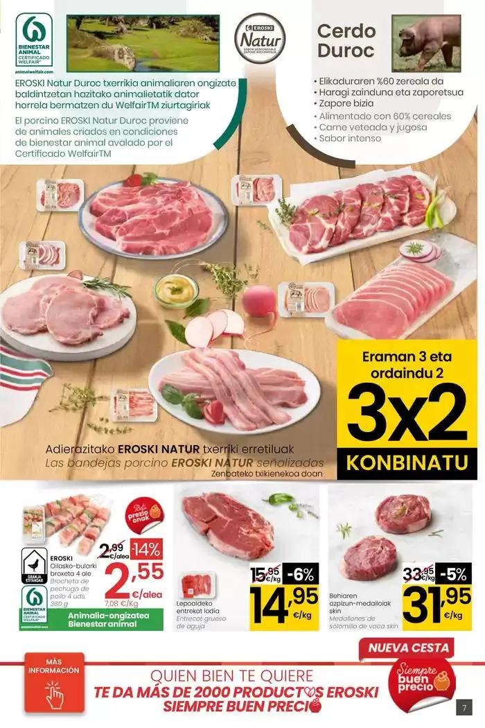 Catálogo de AUKERA OFERTA HIPERMERKATUAK EROSKI 2 de mayo al 13 de mayo 2025 - Página 7