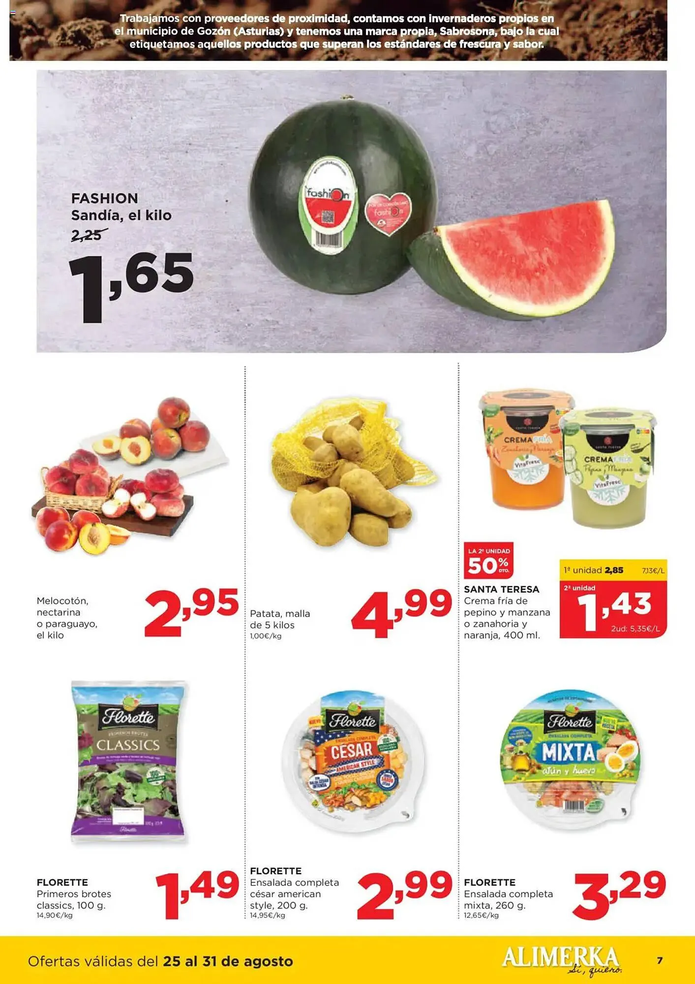 Catálogo de Folleto Alimerka 25 de agosto al 31 de agosto 2025 - Página 7