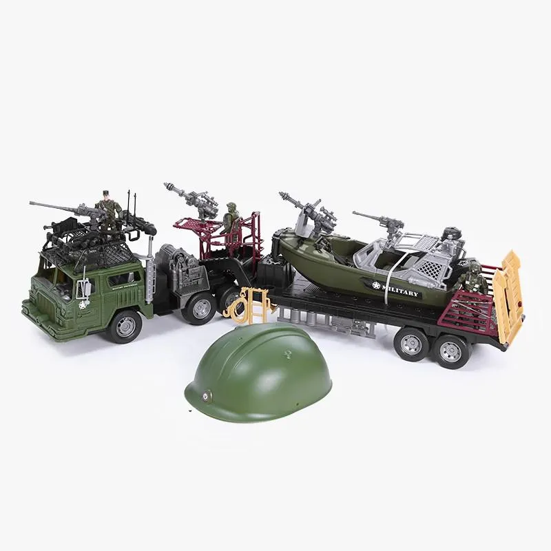 CAMIÓN MILITAR CON ACCESORIOS LANCHA