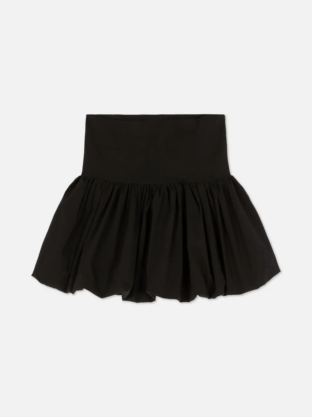 Falda con bajo abullonado