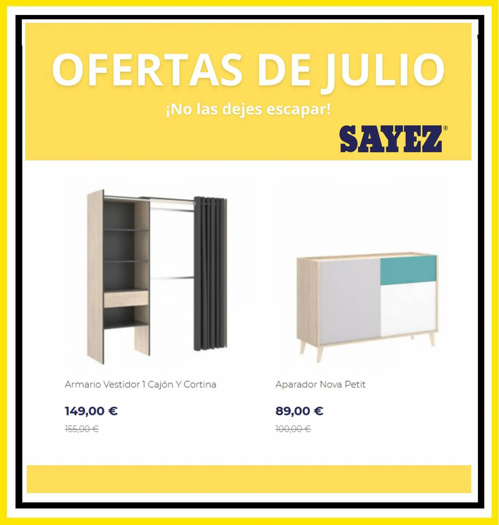 Catálogo de Folleto Muebles Sayez 9 de julio al 31 de julio 2023 - Página 6