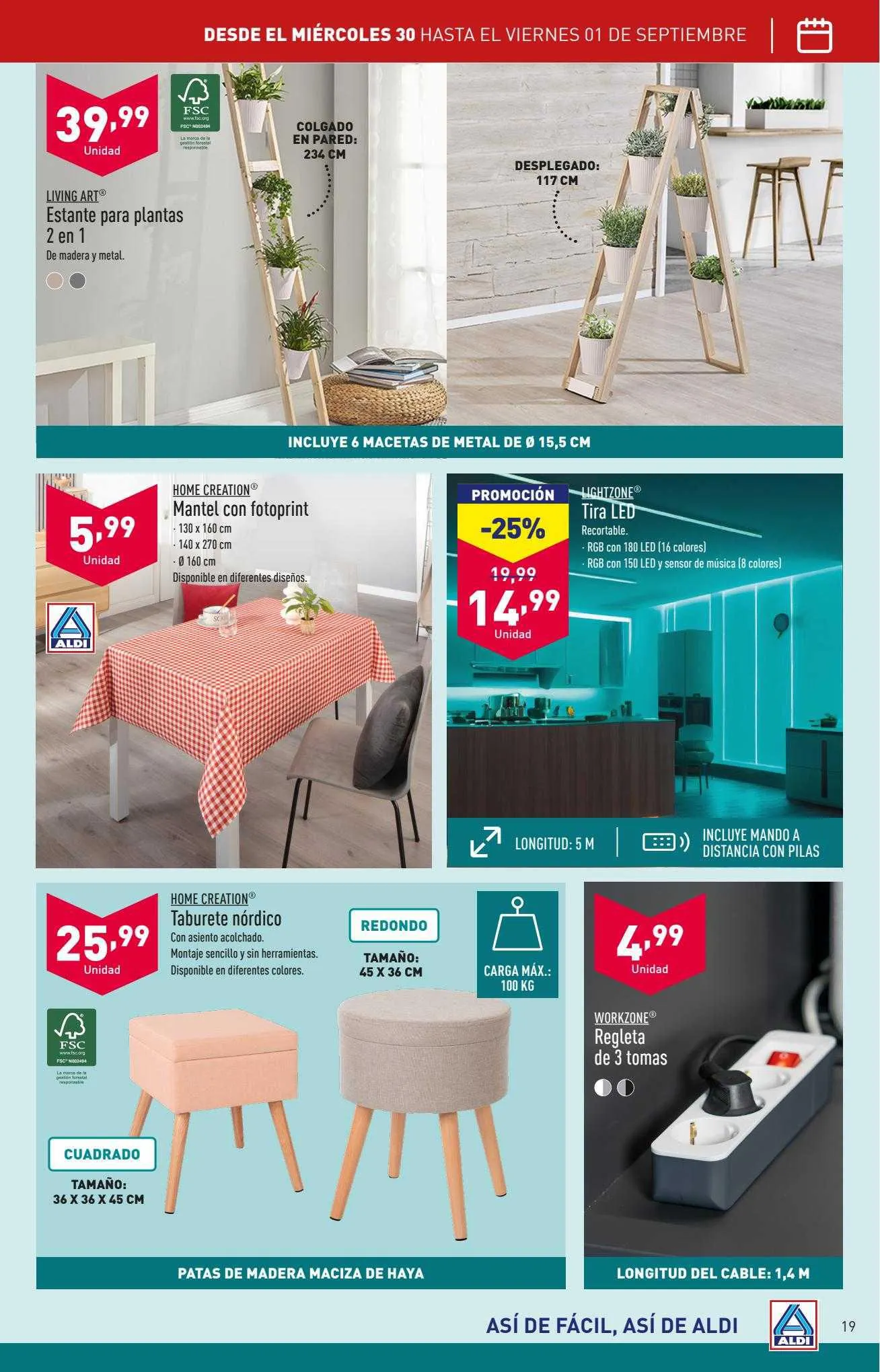 Catálogo de ALDI Folleto 28 de agosto al 3 de septiembre 2023 - Página 19