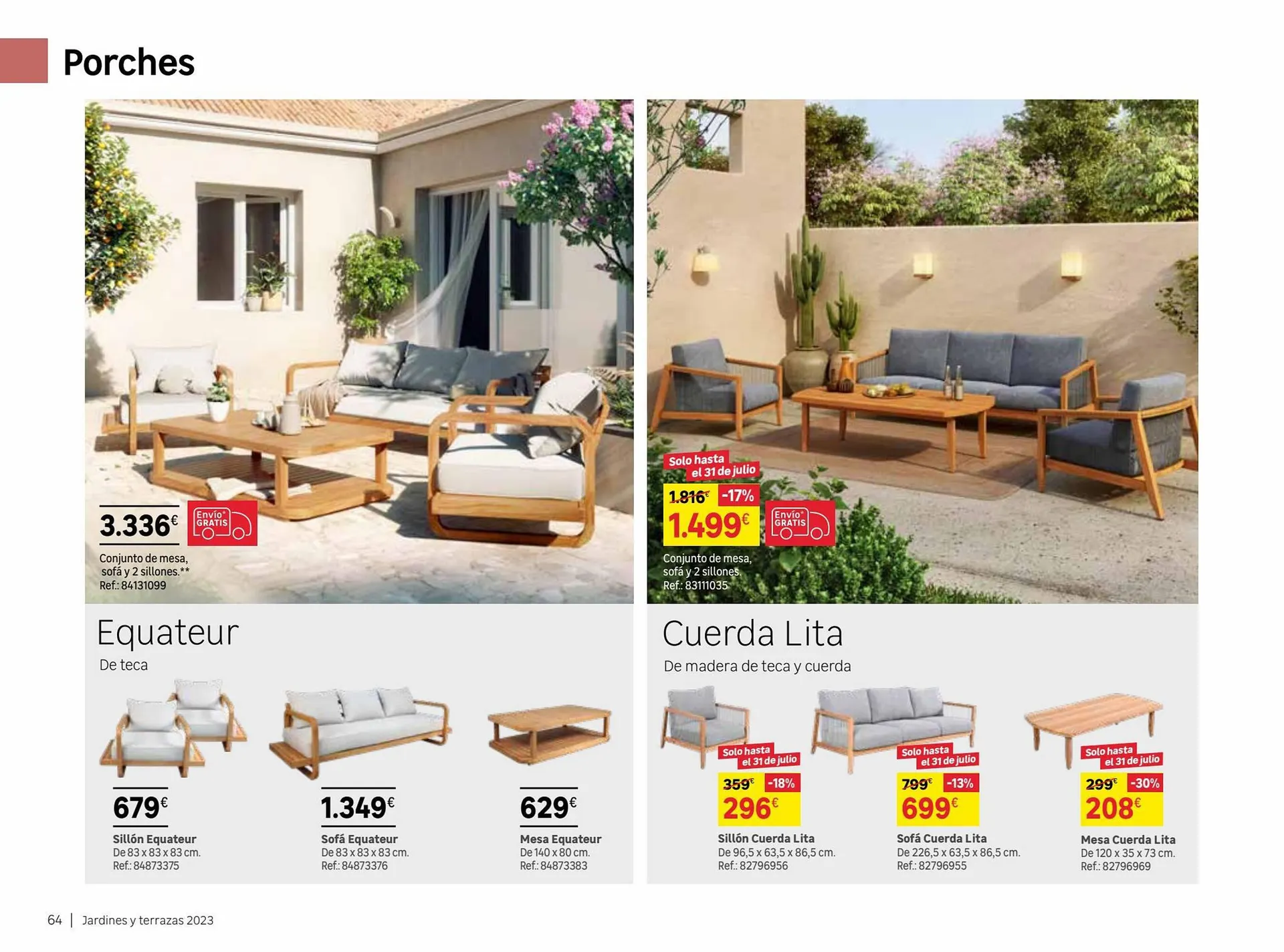 Catálogo de Folleto Leroy Merlin 9 de junio al 31 de julio 2023 - Página 64