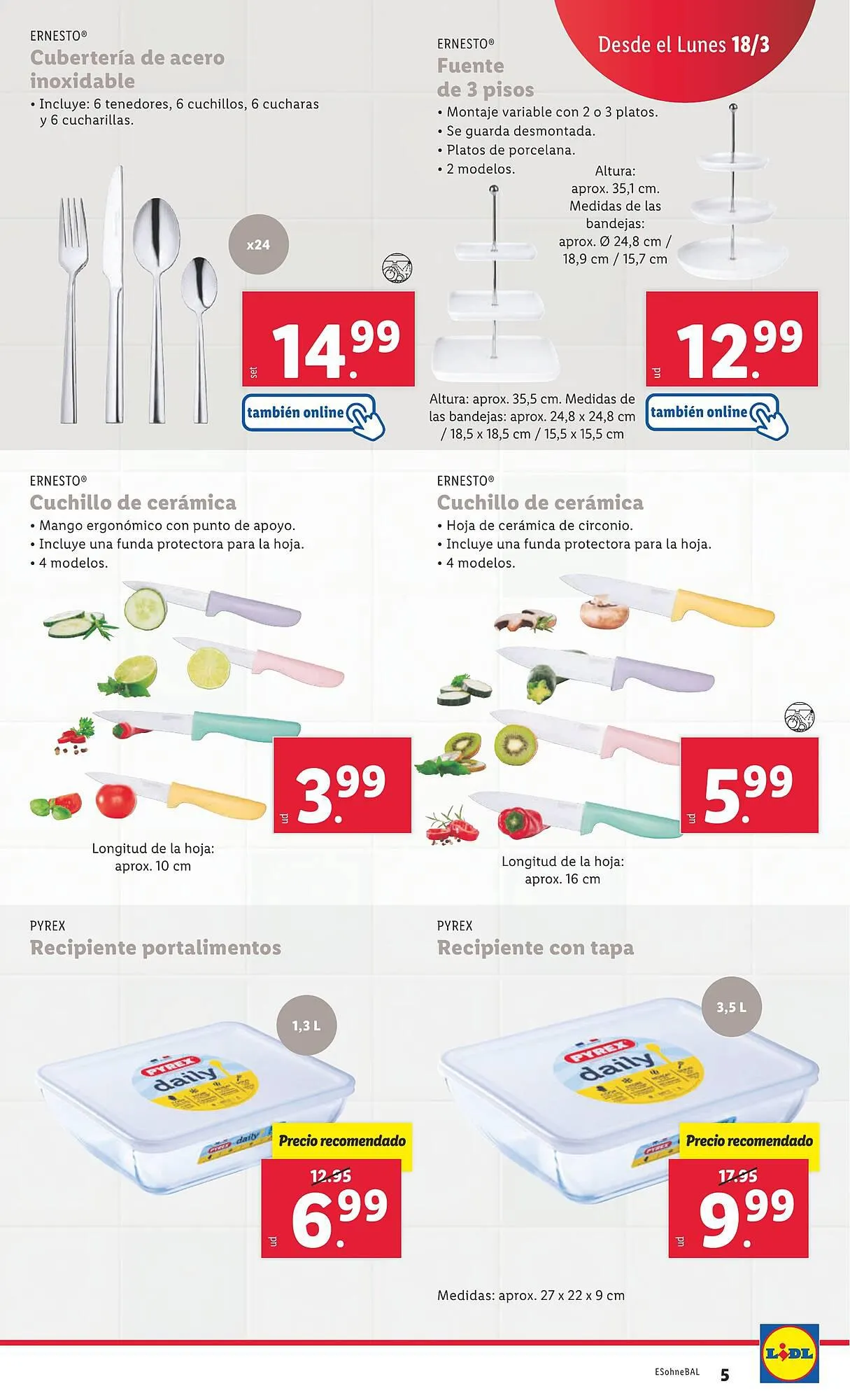 Catálogo de Folleto Lidl 18 de marzo al 24 de marzo 2024 - Página 5