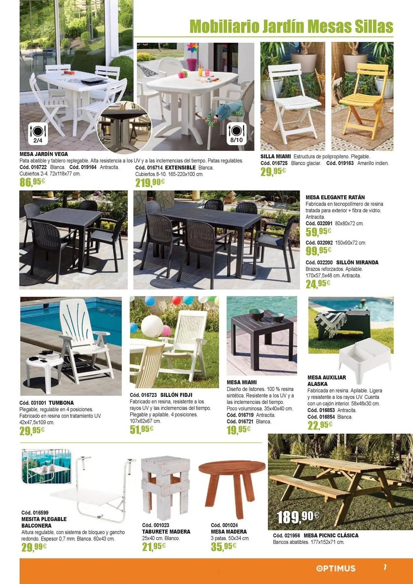 Catálogo de Folleto Optimus 21 de marzo al 31 de agosto 2024 - Página 7