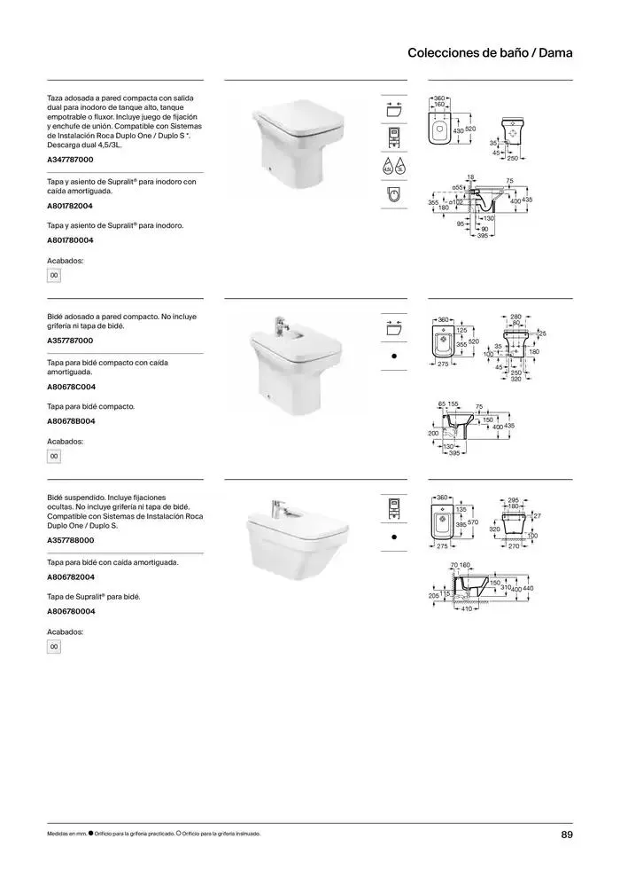 Catálogo de Colecciones de Baño, Muebles y Accesorios 9 de enero al 31 de diciembre 2025 - Página 91