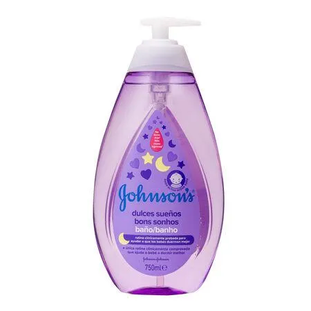 Gel de ducha infantil con dosificador Johnson's 750ml dulces sueños