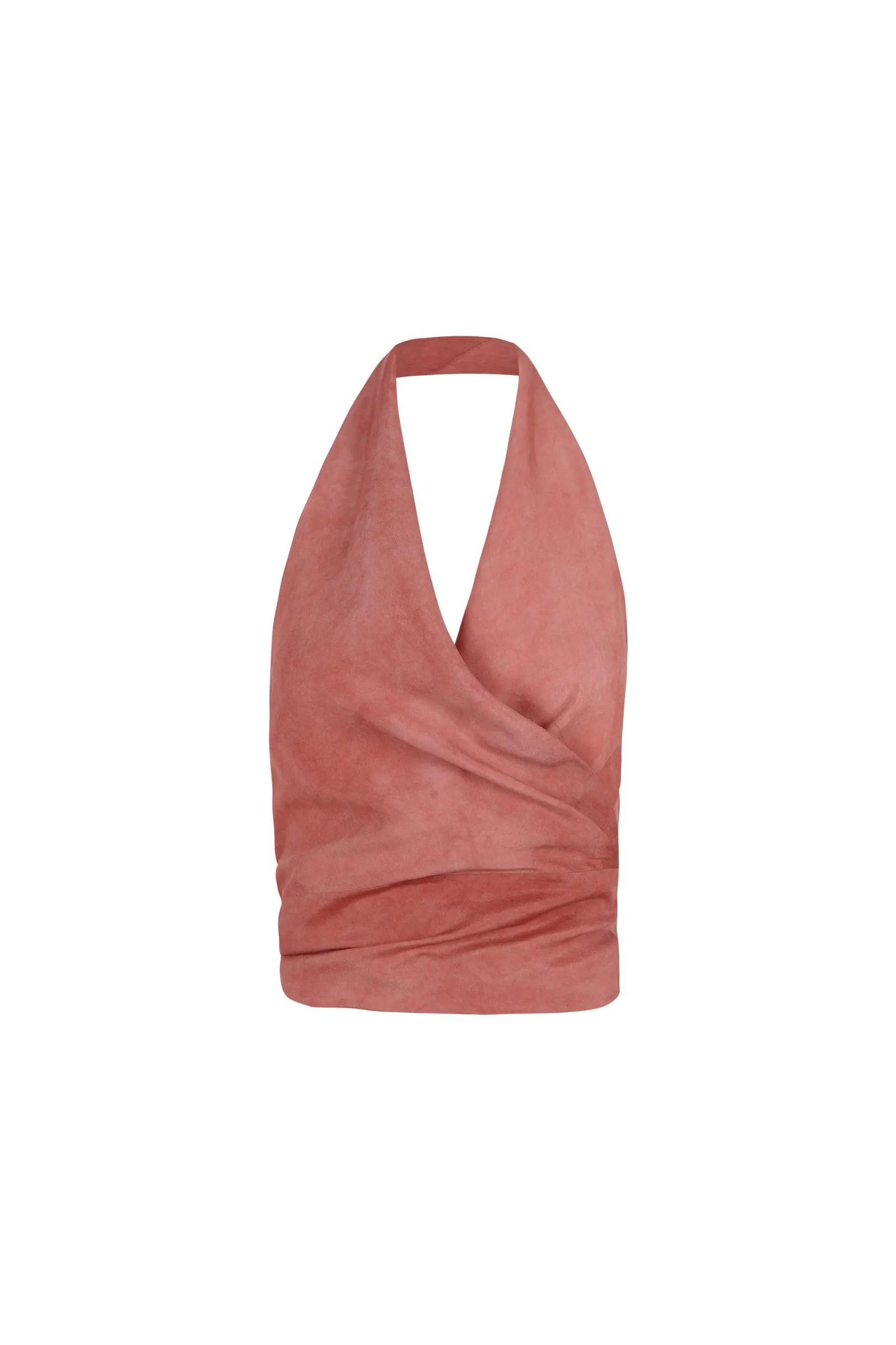 Salo, top en seda maltinto fresa