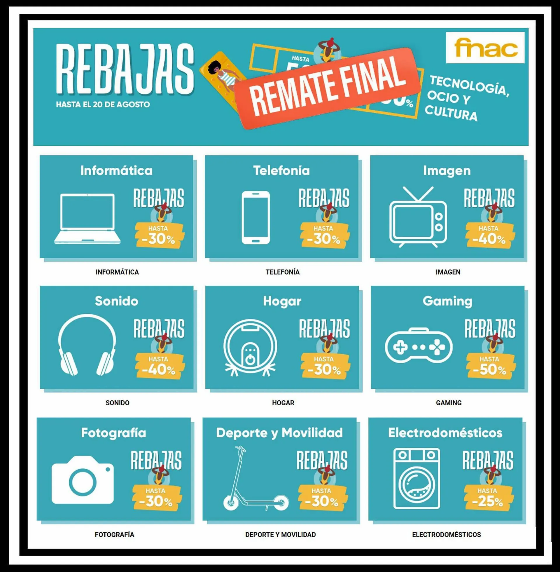 Catálogo de Fnac Folleto 10 de agosto al 22 de agosto 2023 - Página 1