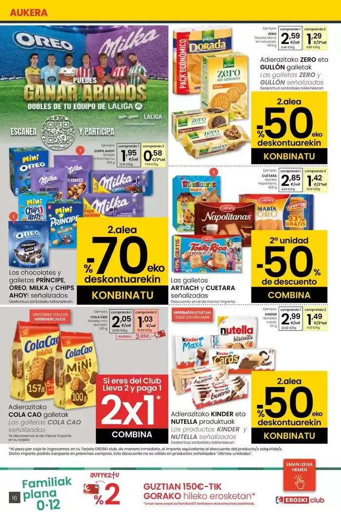Catálogo de AUKERA OFERTA HIPERMERKATUAK EROSKI 2 de mayo al 13 de mayo 2025 - Página 16