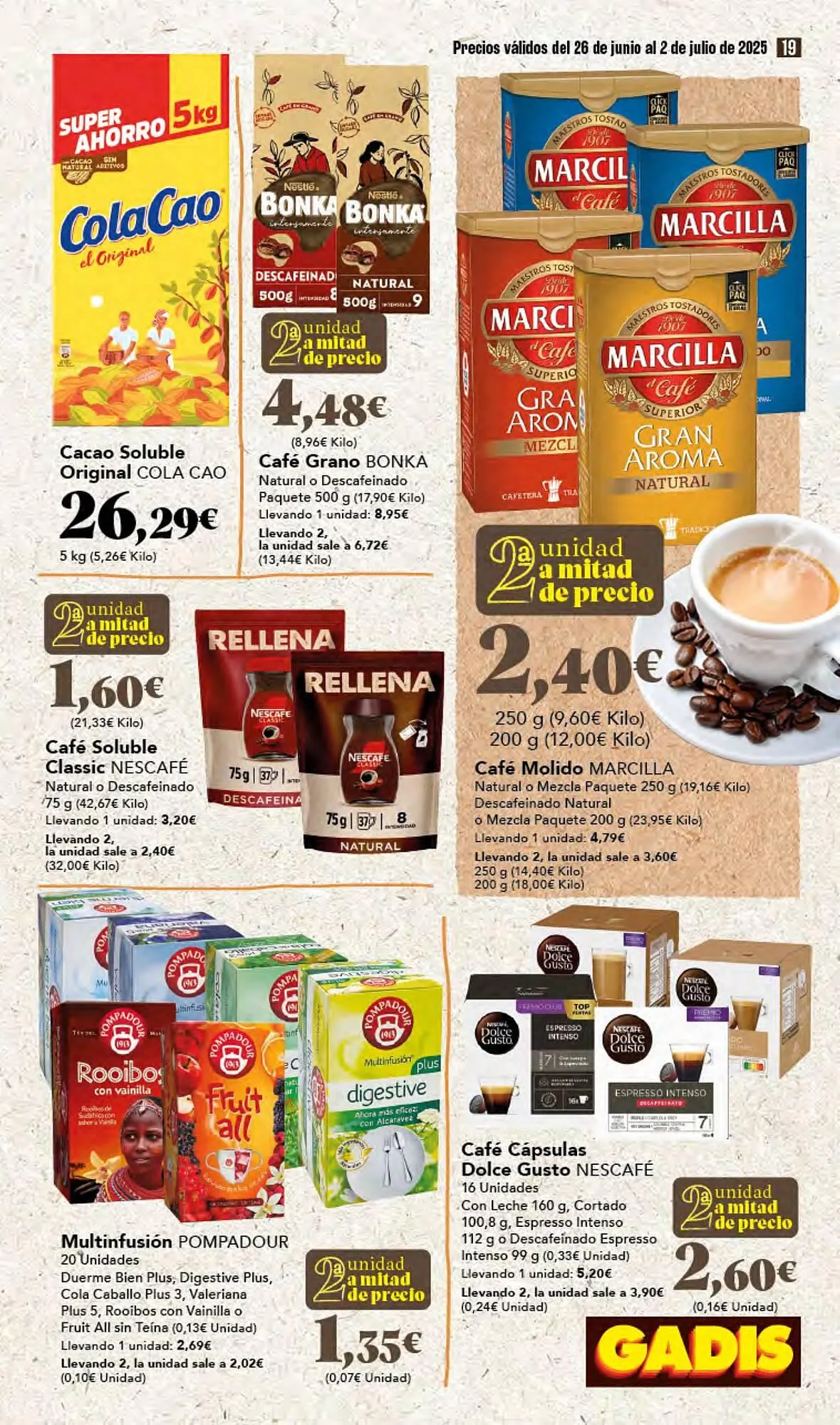 Catálogo de Folleto Gadis 26 de junio al 2 de julio 2025 - Página 19