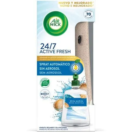 Ambientador Airwick Active Fresh 228ml brisa marina