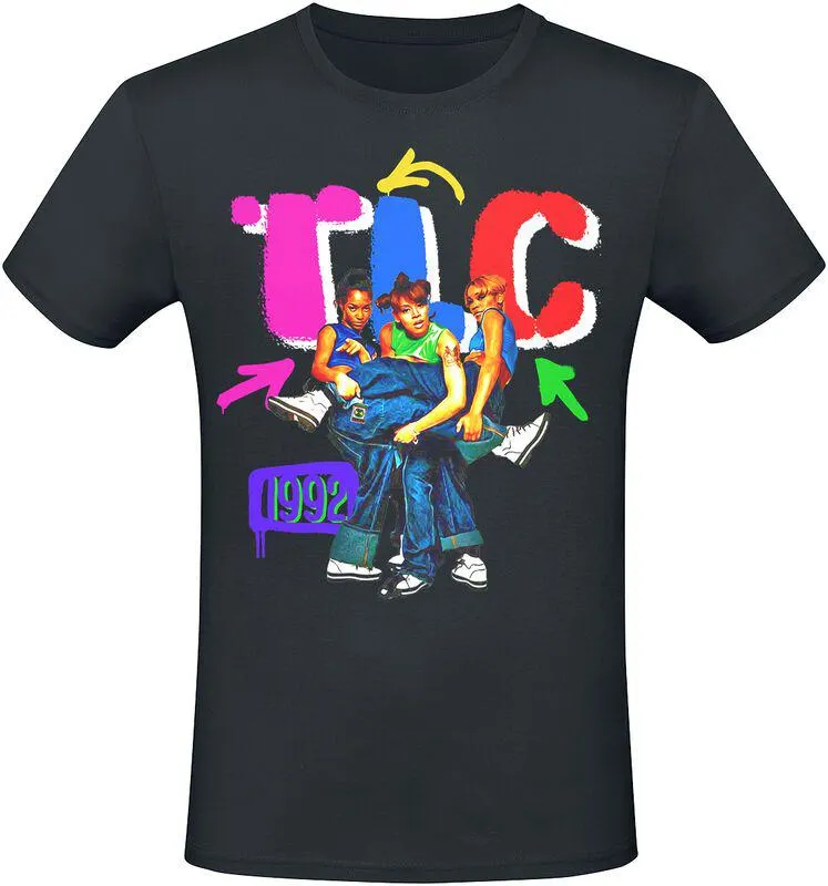 "Collage" Camiseta Negro de TLC
