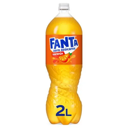 Refresco naranja Fanta botella 2l zero