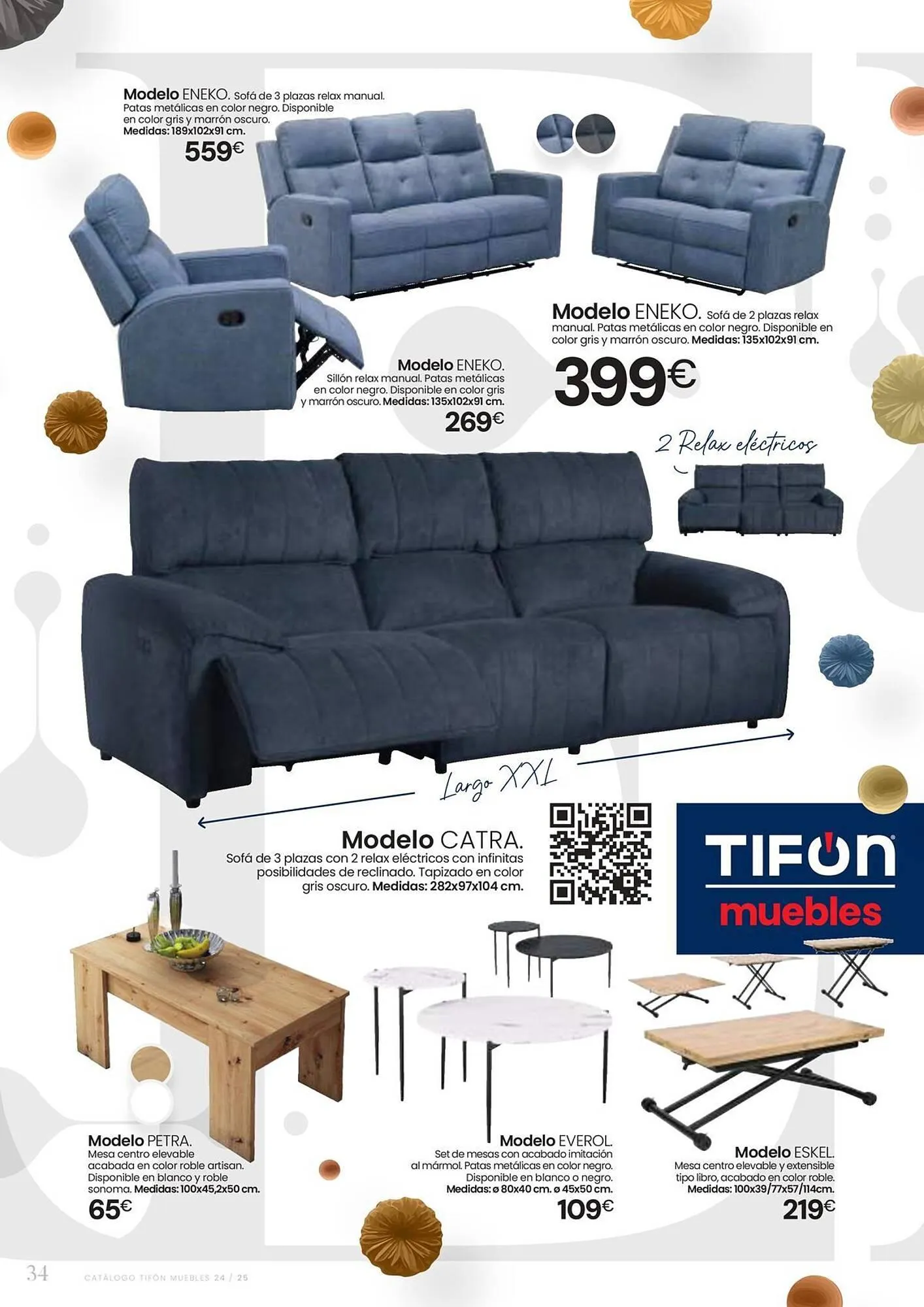 Catálogo de Folleto Tifón Hipermueble 12 de julio al 31 de mayo 2025 - Página 34
