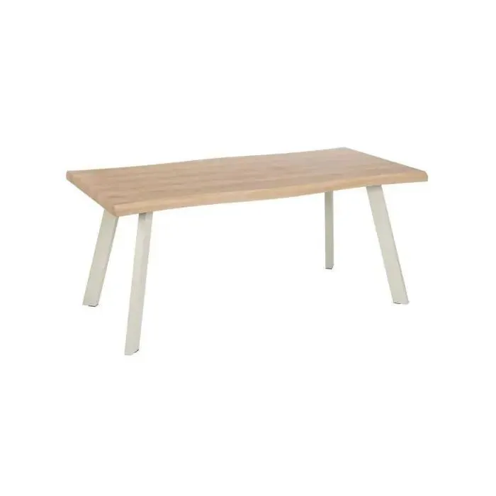 Mesa de Comedor con Tablero Asimetrico Marrón Claro