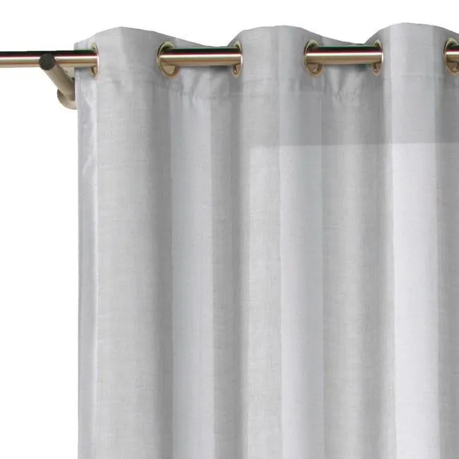 Visillo ollaos Combe poliéster rayas blanco AZNAR de 140x270cm